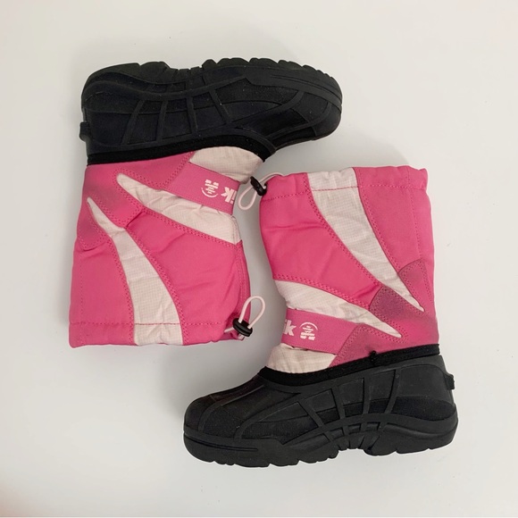 Kamik Stormy Kid's Pink Insulated Winter Boots ~ 2 youth - Picture 2 of 9